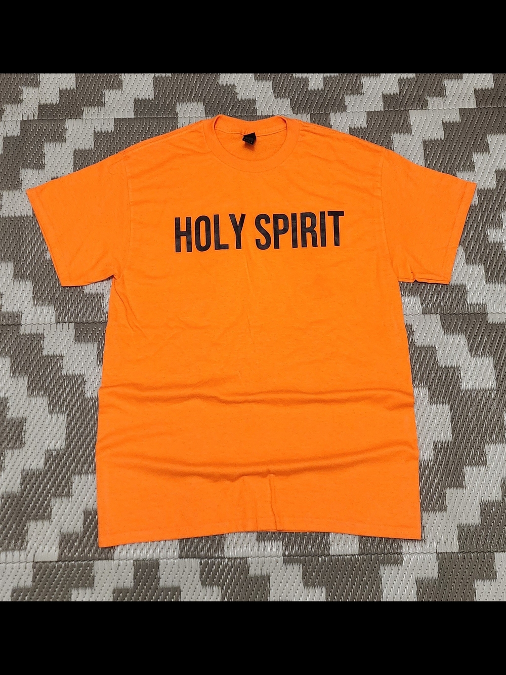 Gildan Orange 'HOLY SPIRIT' Graphic Tee - Men's Short Sleeve